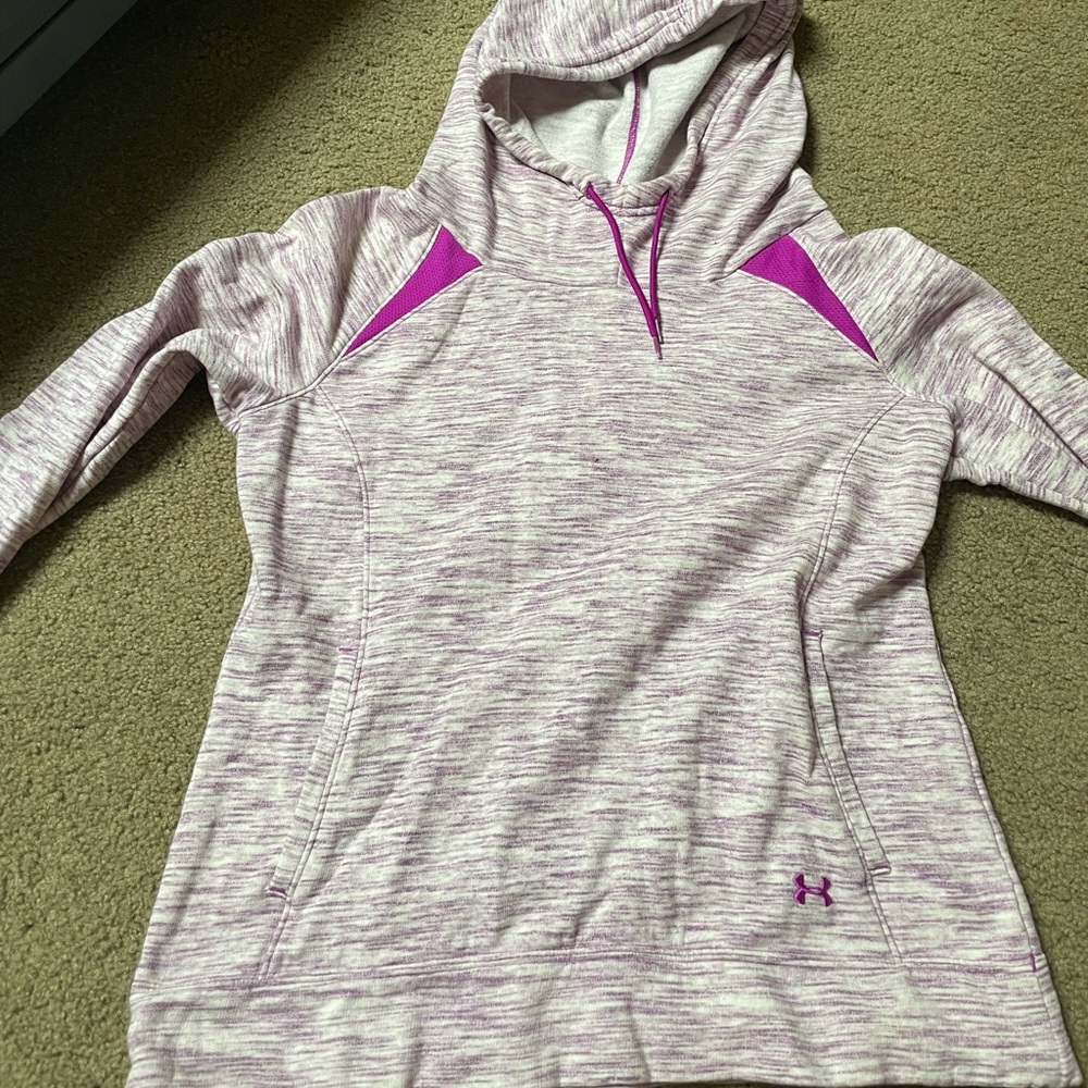 Purple under armour hoodie medium